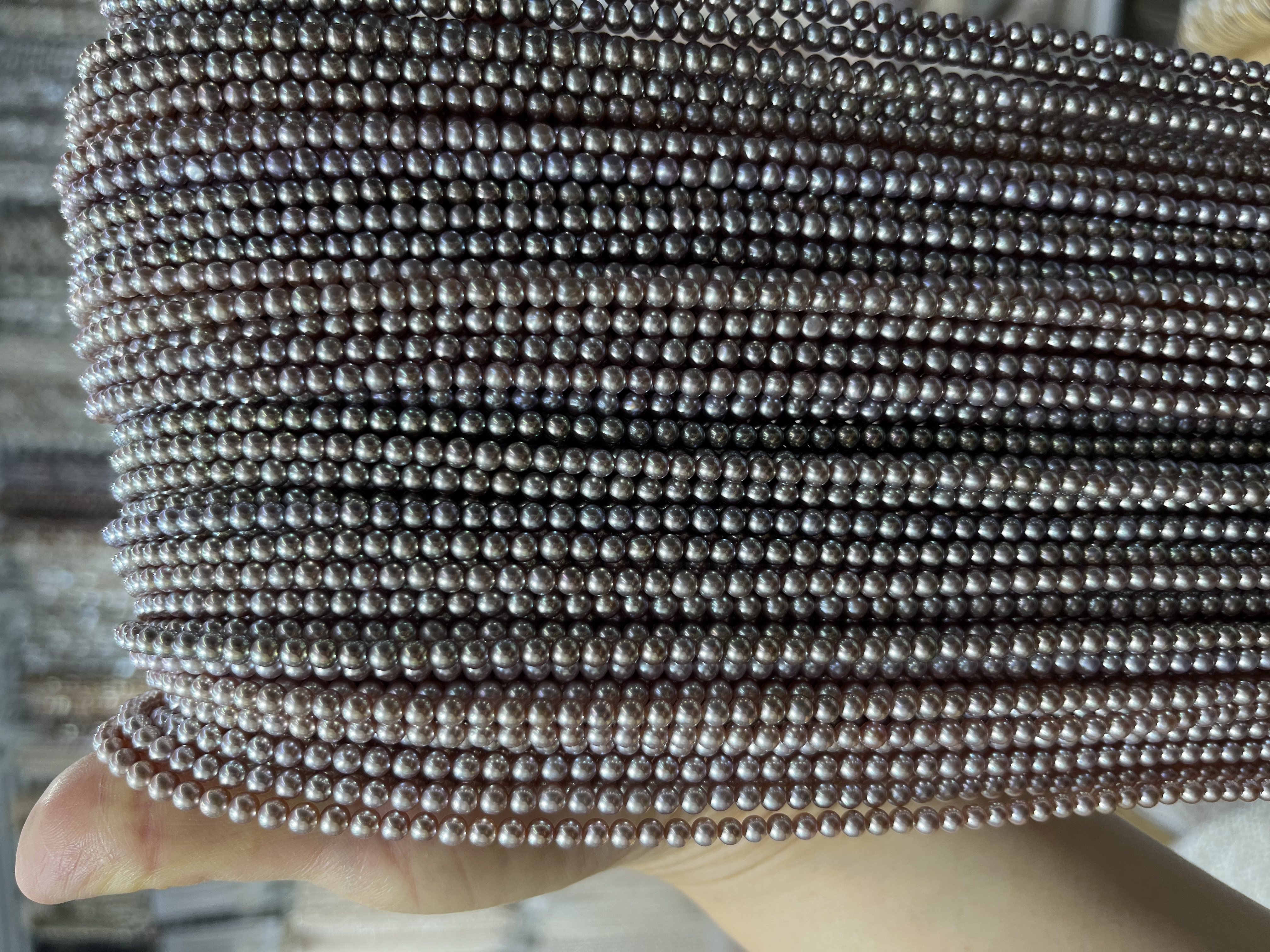 4-4.5mm天然淡水项链设计时尚优雅