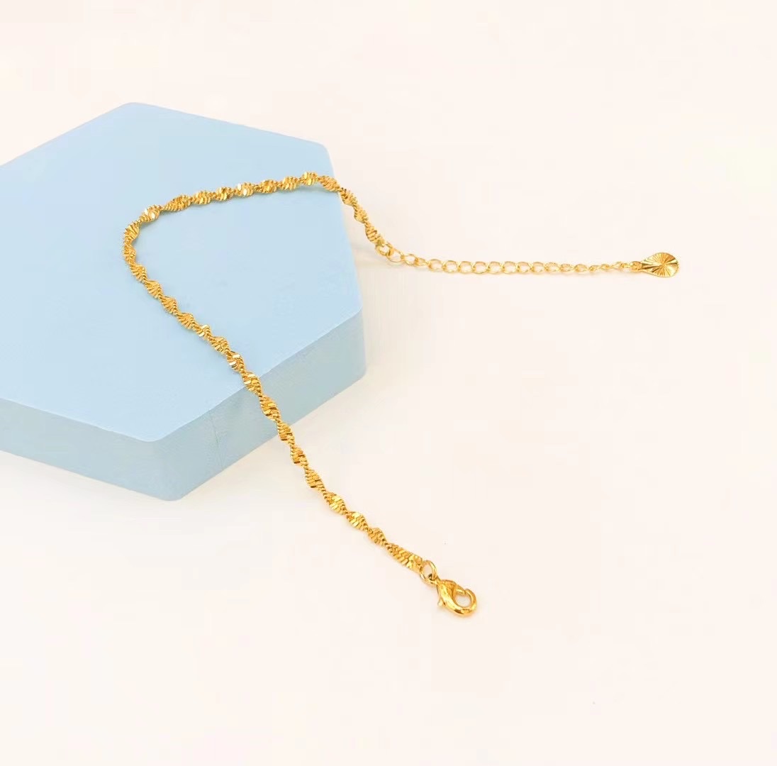 金沐首饰黄金饰品镀金手链砂金手环厂家直销流行时尚饰品详情图4