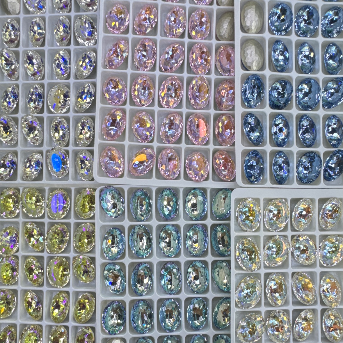 鸟巢切鸽子蛋美甲钻饰品， DIY饰品配件 创意玻璃配件 玻璃水晶饰品元素 精美耐用 配件玻璃水晶手工制作专用详情图8