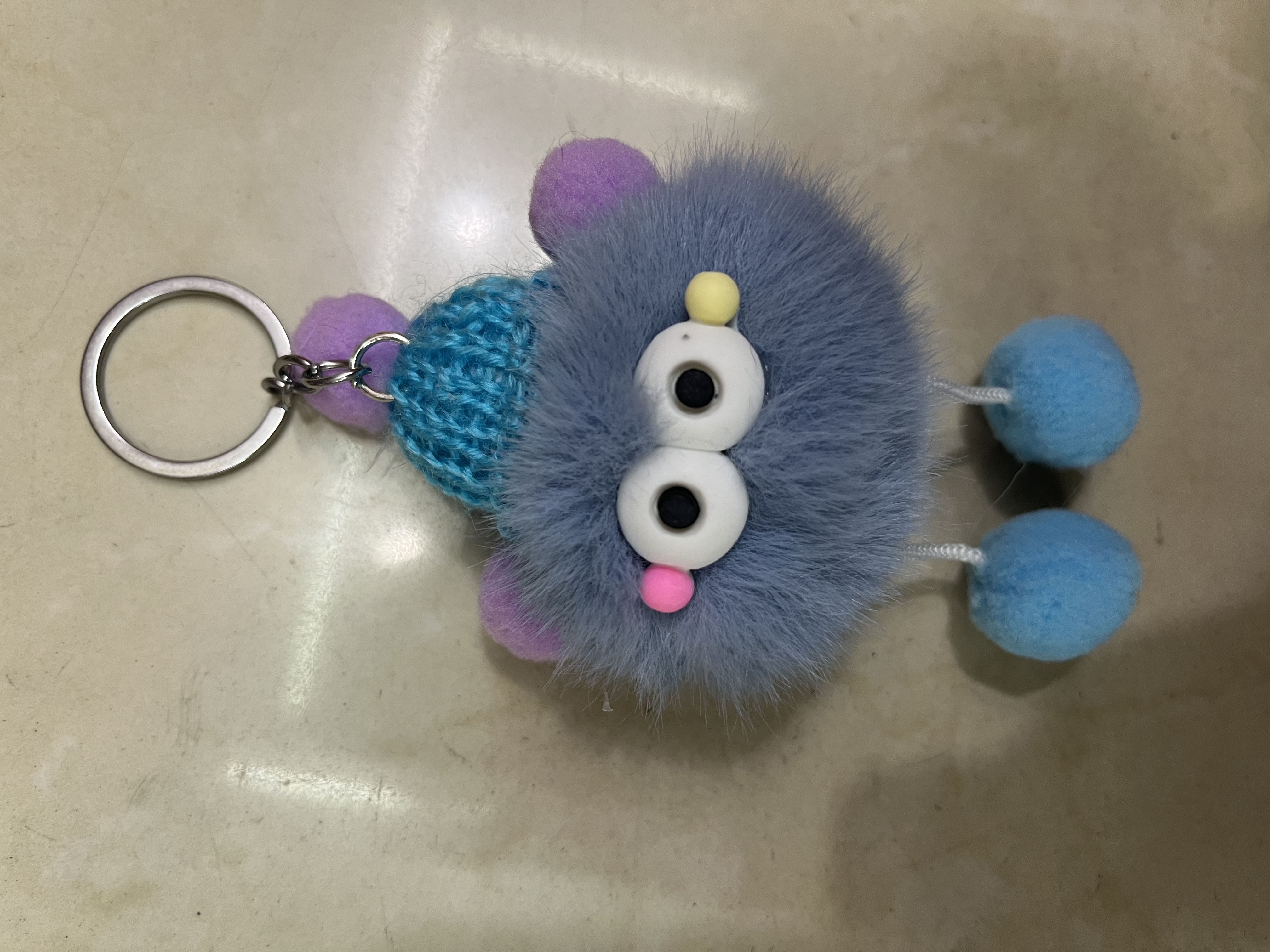 钥匙挂设计 独特钥匙扣挂件 精致钥匙链 时尚便携装饰品包包挂件毛线帽子挂件白底实物图