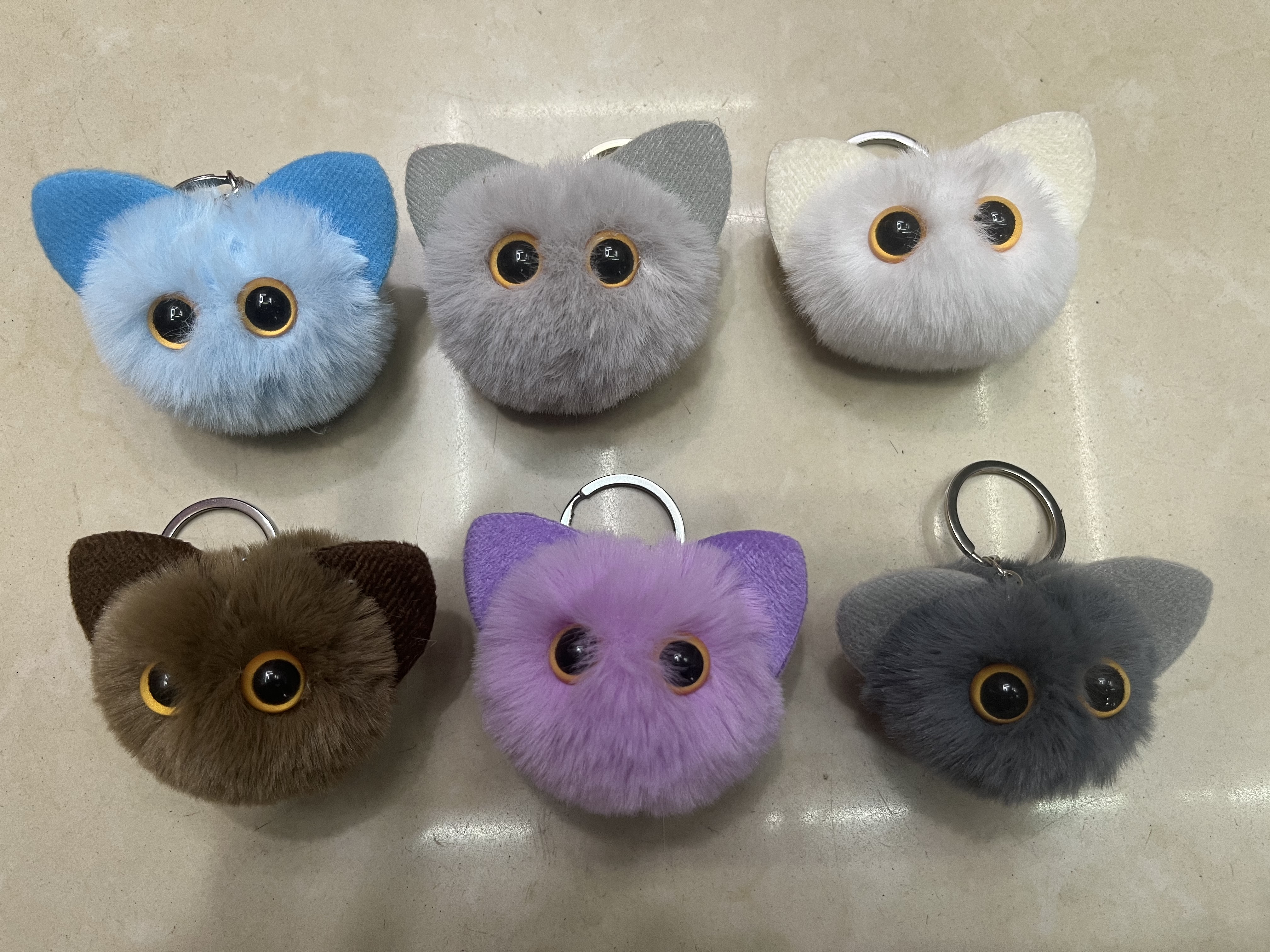 钥匙挂设计 钥匙扣挂件精美工艺 钥匙链便携实用 时尚潮流配饰包包挂件小猫挂件细节图