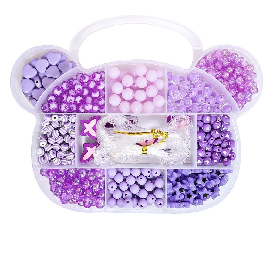 弹珠软陶片拼豆 玻璃珠手工DIY材料包 创意手工制作珠宝配饰详情图2