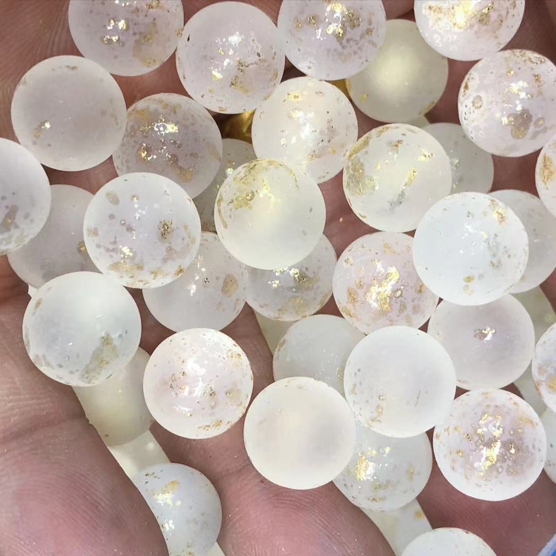 Houxiu Crystal domestic glazed crystal glass frosted ball jewelry accessories, DIY accessories, fish tank ornaments, popular and best-selling accessories, cross-border bestsellers Item Picture