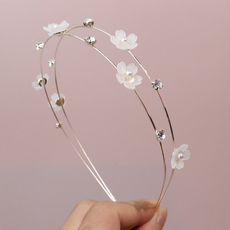 水钻珍珠发箍女夏季气质仙女发卡网红202 4新款简约细头箍详情图1