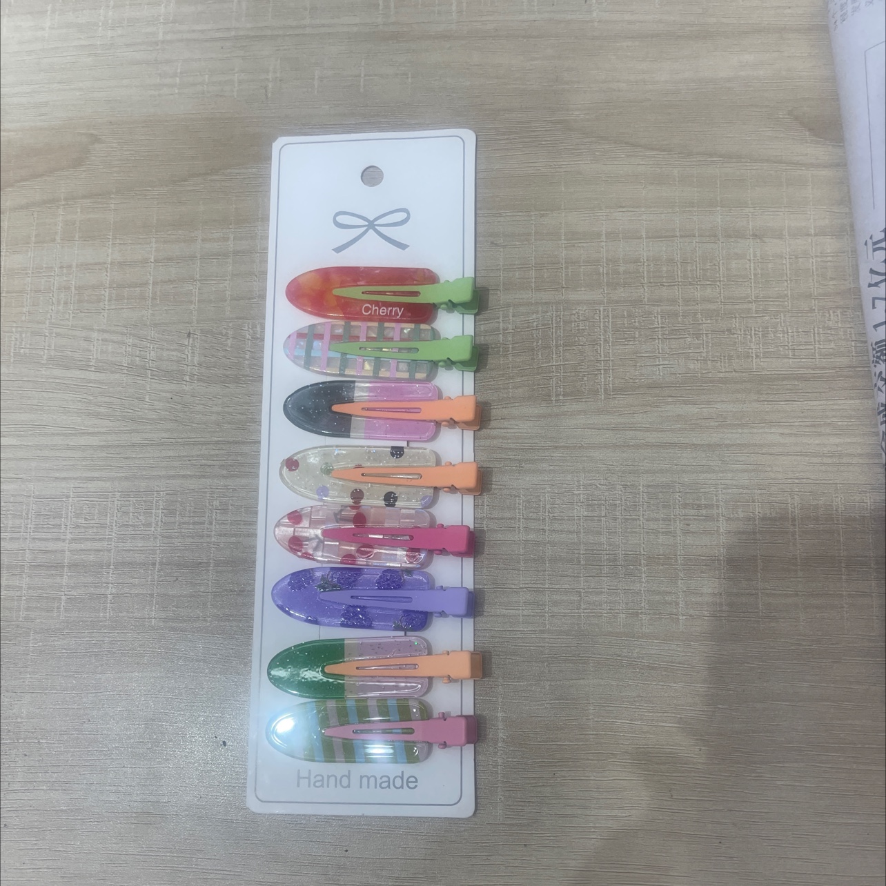 初夏超仙发卡网红梦幻醋酸无痕发夹侧边刘海夹渐变鸭嘴夹发饰头饰详情图2