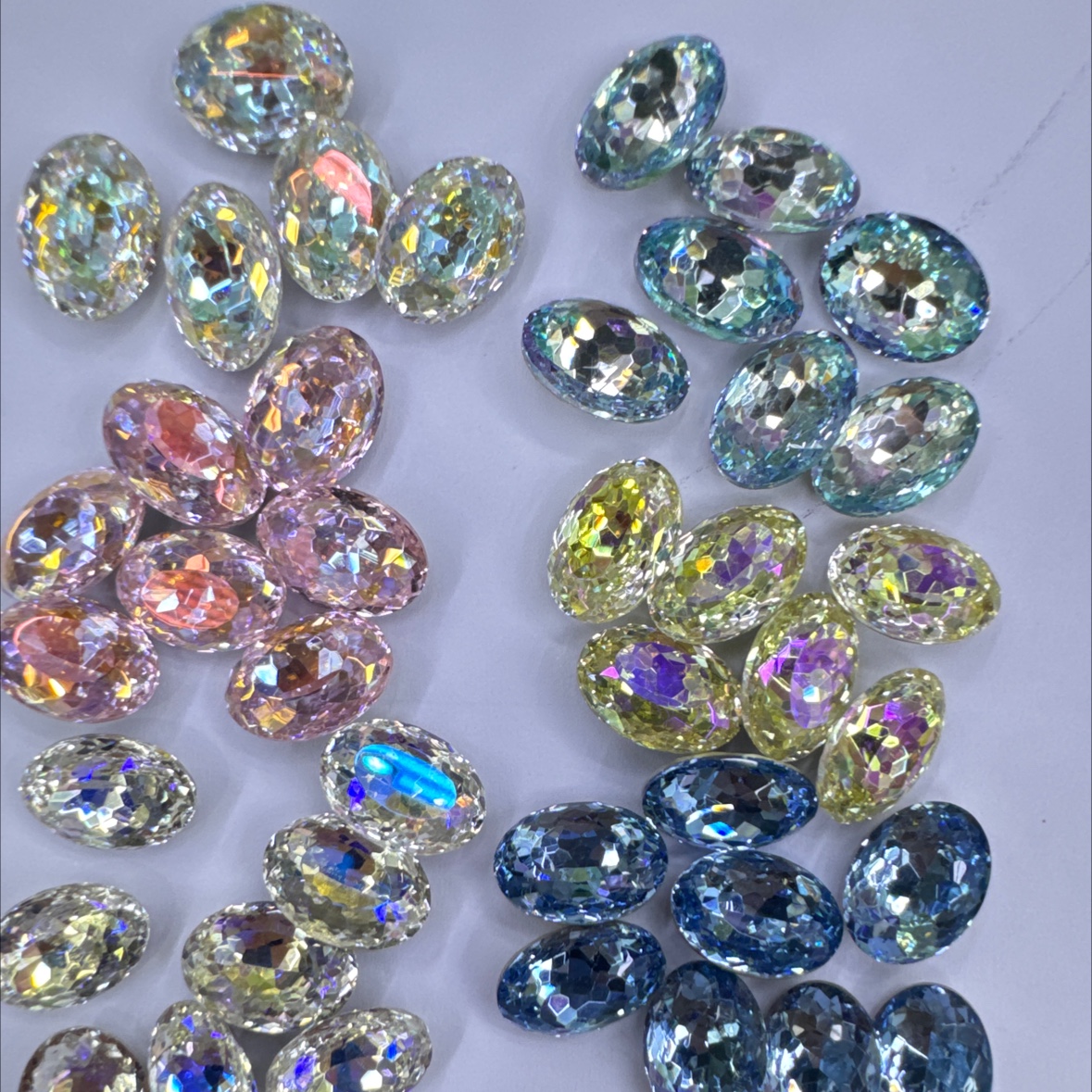 鸟巢切鸽子蛋美甲钻饰品， DIY饰品配件 创意玻璃配件 玻璃水晶饰品元素 精美耐用 配件玻璃水晶手工制作专用详情图9