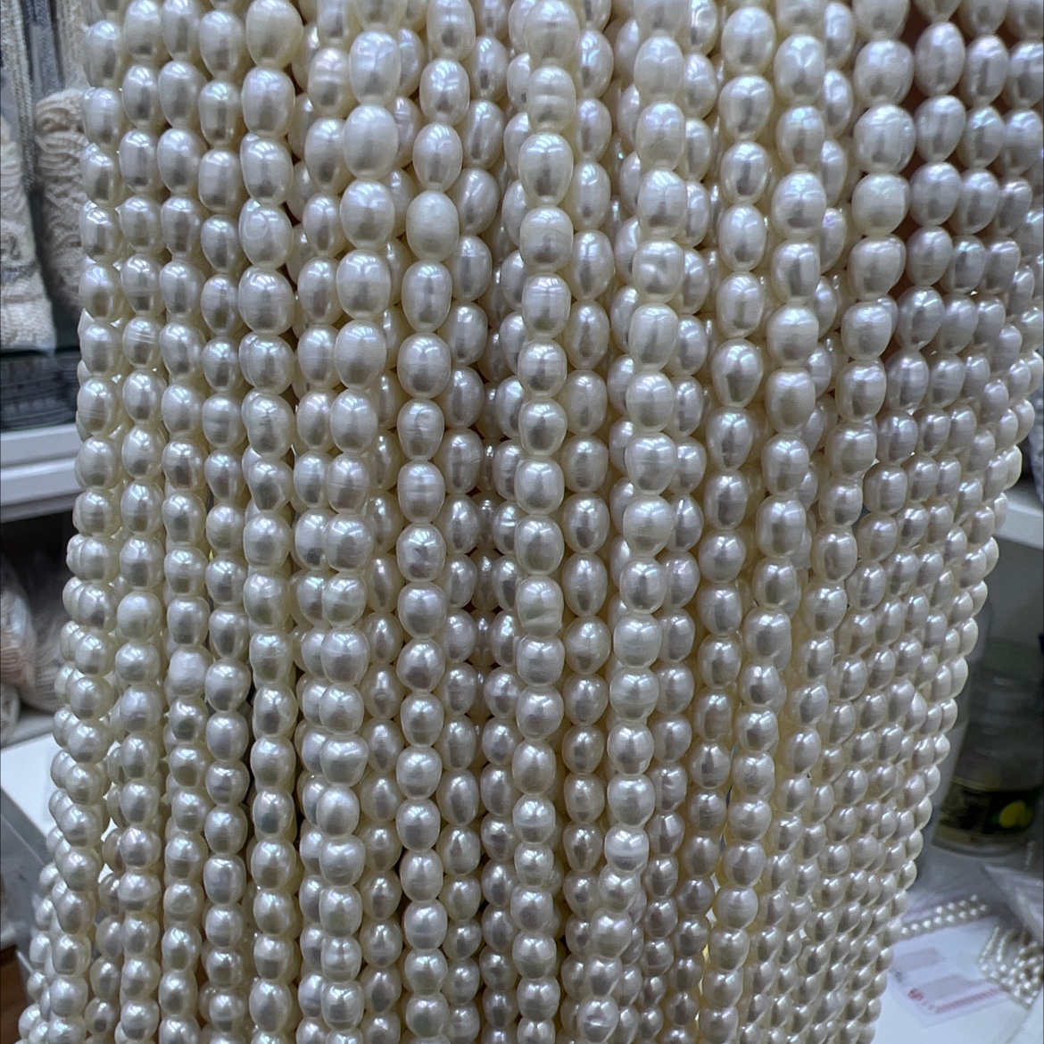 Elegant Pearl 4mm Mom's style Xiaomi DIY beaded collarbone chain details Picture