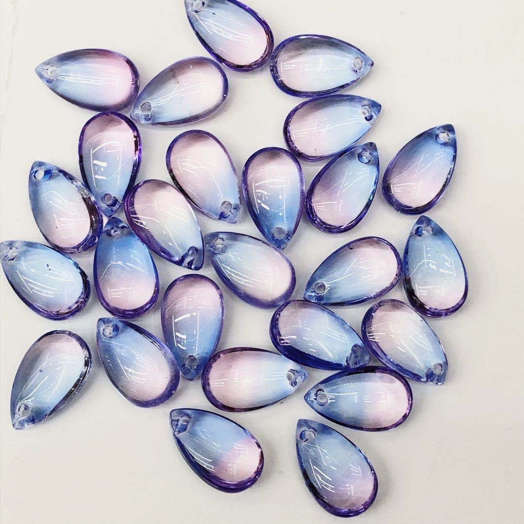 "Crystal Petal 8.14 Water Drop Flower Hairpin Retro style. details Picture