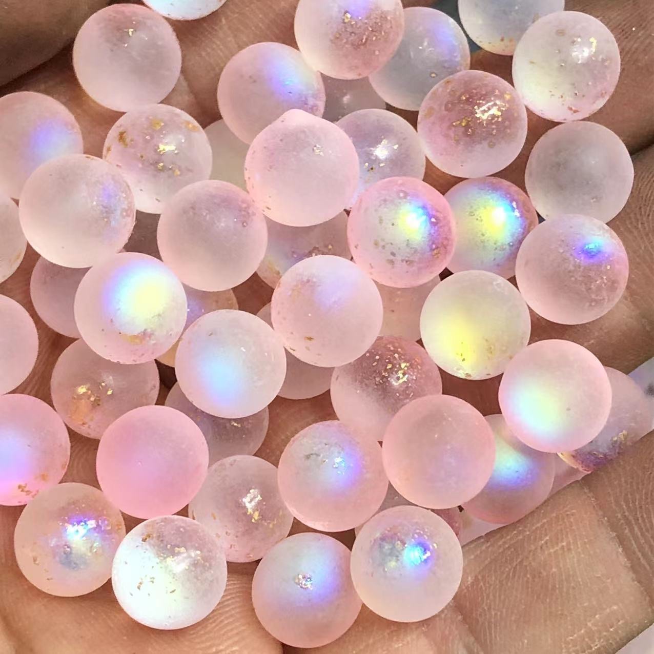 Houxiu Crystal domestic glazed crystal glass frosted ball jewelry accessories, DIY accessories, fish tank ornaments, popular and best-selling accessories, cross-border bestsellers Application Scenario