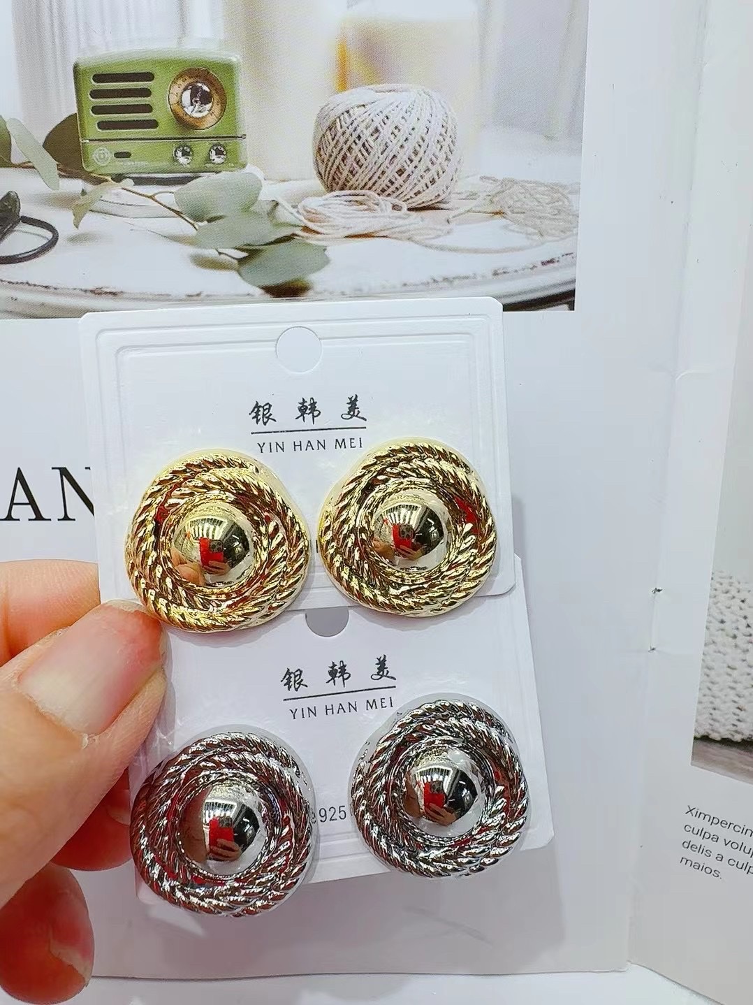 925纯银耳钉 珍珠耳饰 简约时尚女士饰品 优雅耳饰 精致耳钉 高贵不贵的选择耳钉