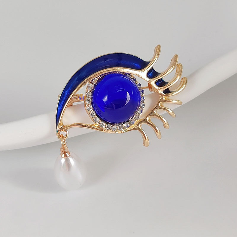 邪恶之眼蓝色眼睛胸针 别针胸针