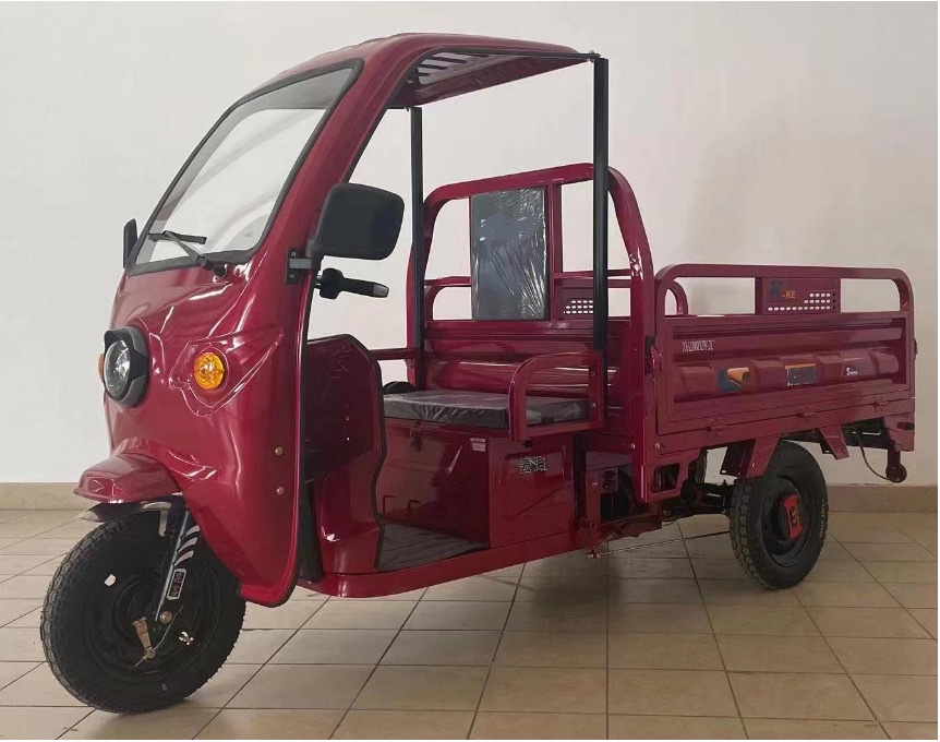 Guangmi electric tricycle 1.6-meter simple shed for carrying goods, agricultural three-wheeled truck, electric vehicle, flatbed electric three-wheeled truck detail image 2