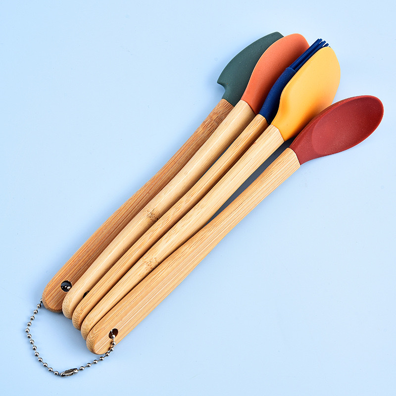 Silicone set 5-piece set mini five-colour oil brush spoon baking scraper silicone kitchen supplies silicone kitchen utensils thumbnail