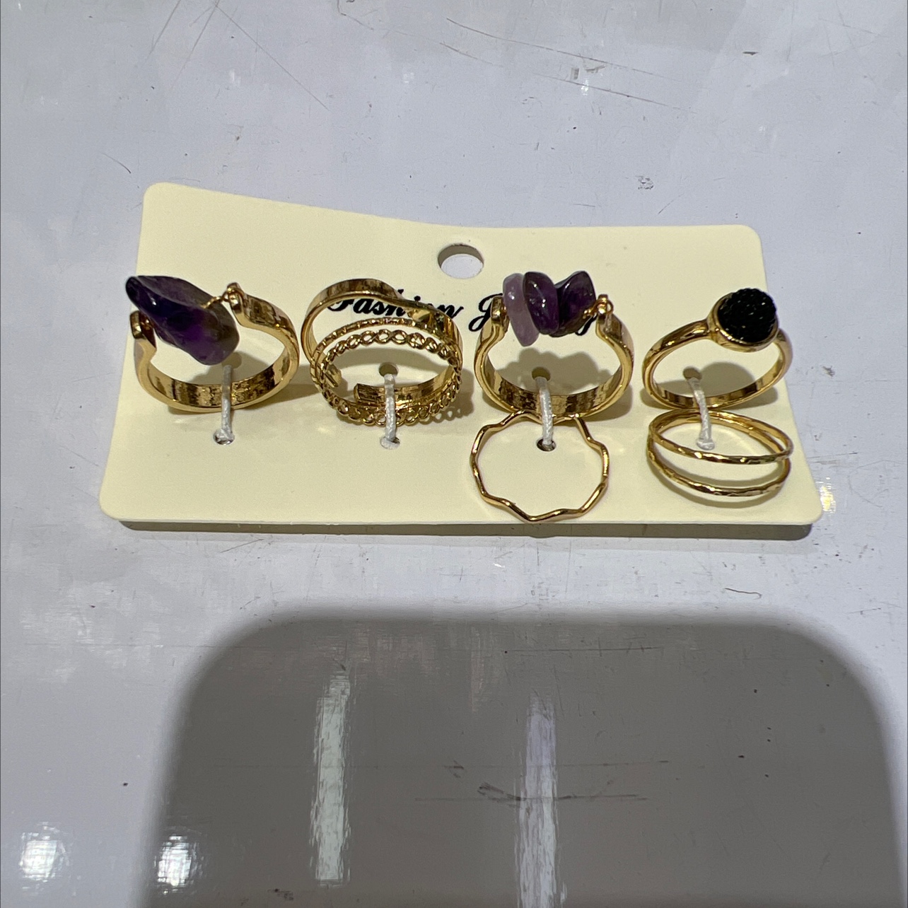 防玉合金戒指 玉戒子锆石个性钻 精致时尚 优雅持久耐磨 高品质首饰礼品产品图