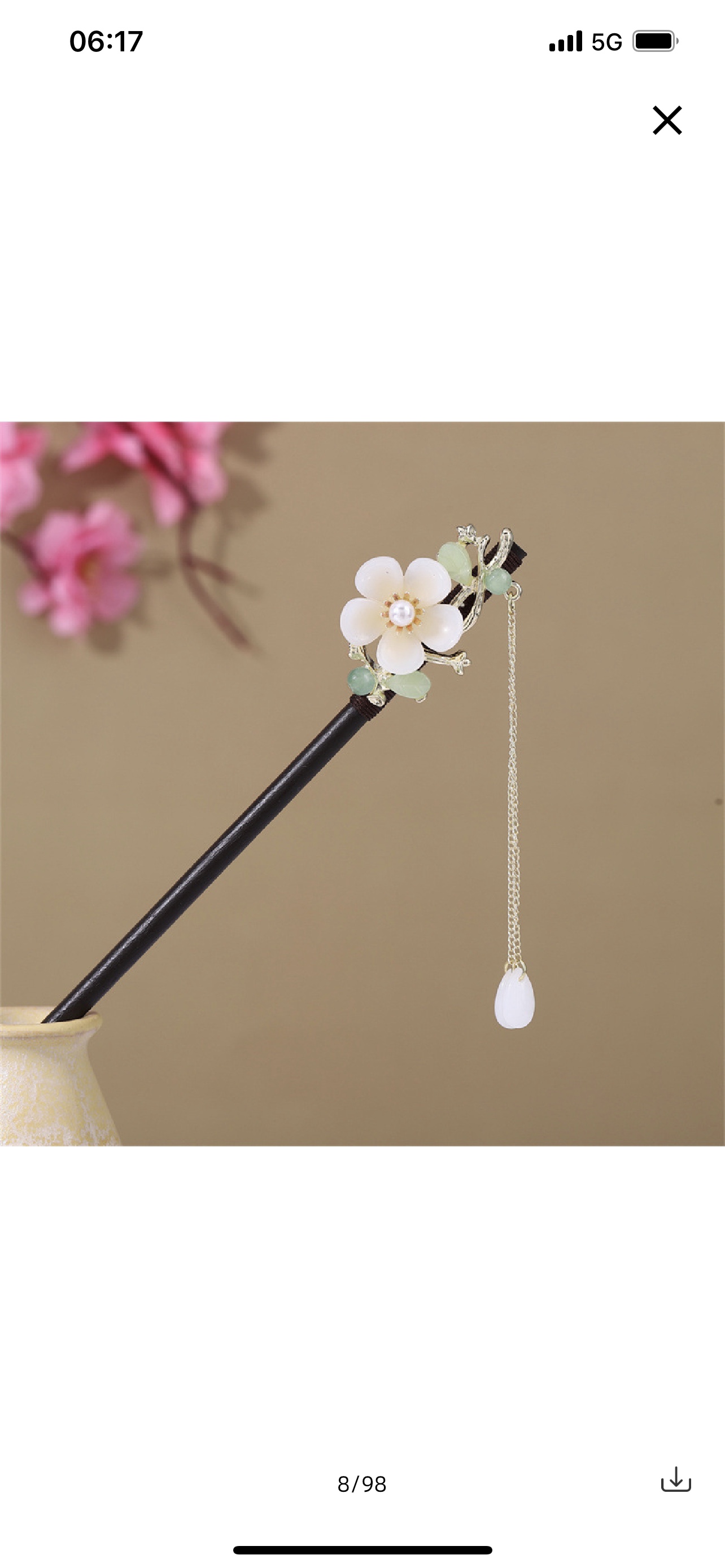 儿童假发玩具簪子女夏天简约电话发绳 古装头饰品 温馨可爱时尚发饰 夏日清凉潮流新款簪子女夏天简约详情图5