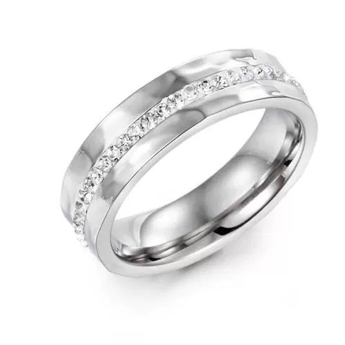 工厂货源欧美时尚潮流时尚单钻男女情侣对戒钛钢戒指情人节礼物详情图4