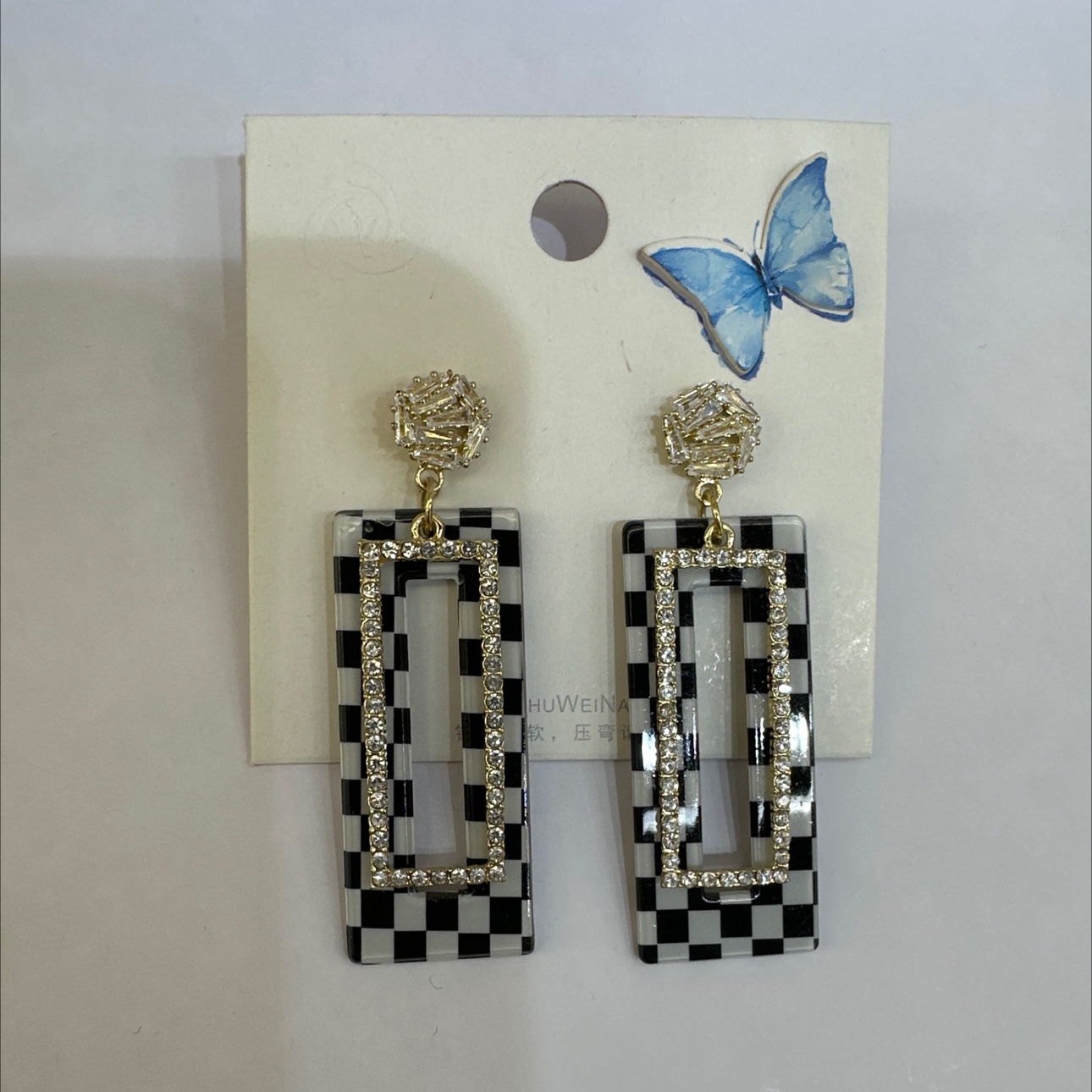 锆石耳环 高级感明星同款耳饰 独特设计饰品 女士优雅时尚耳环 精致耀眼耳饰礼品