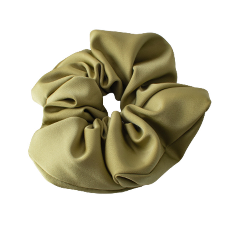 Korean high-end solid color satin large large intestine hair band spring new style hair tie wholesale ins hair accessory detail image 6
