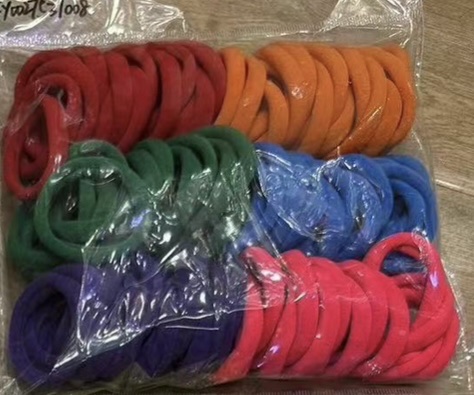 饰品头圈毛巾圈头饰发饰无缝皮筋4.5寸高弹力皮筋头饰发饰