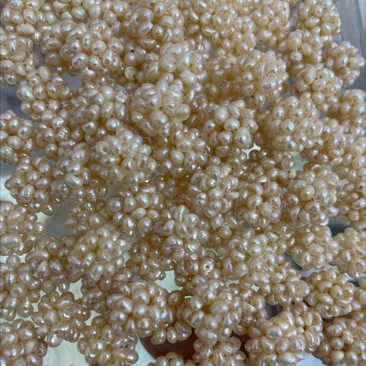 天然淡水珍珠颗粒珍珠球大量现货直发