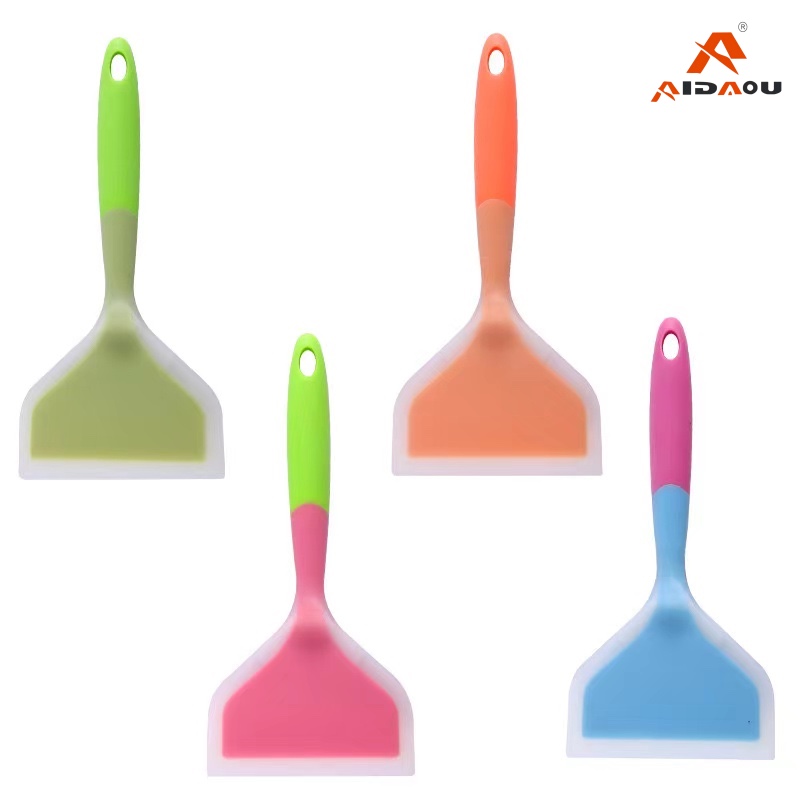 Silicone jade shovel non-stick pot special shovel high temperature resistant shovel pancake shovel food-grade kitchen utensils semi-permeable thumbnail