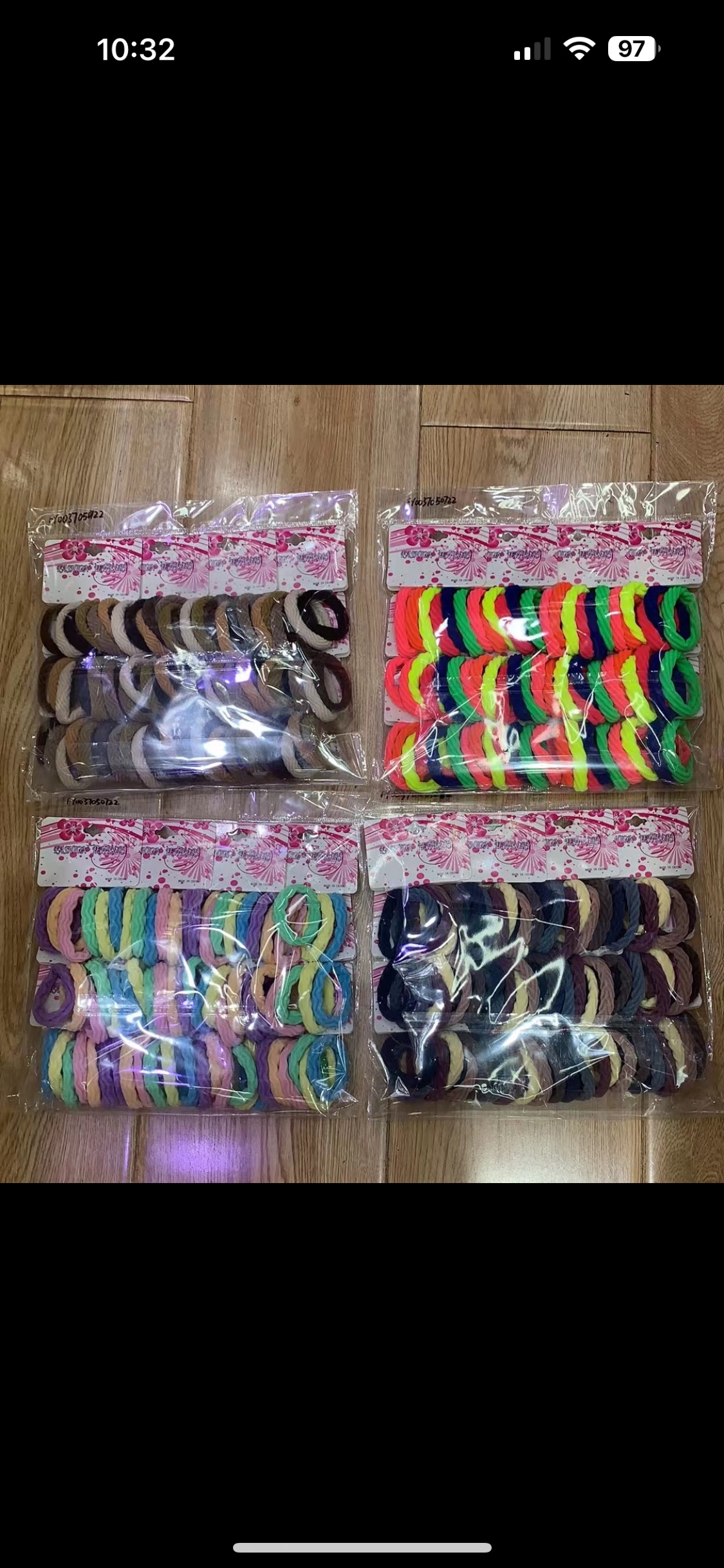 饰品头饰毛巾圈时尚女士大肠发圈头绳 优质弹力皮筋 韩版简约大肠圈发饰 美发造型必备品白底实物图