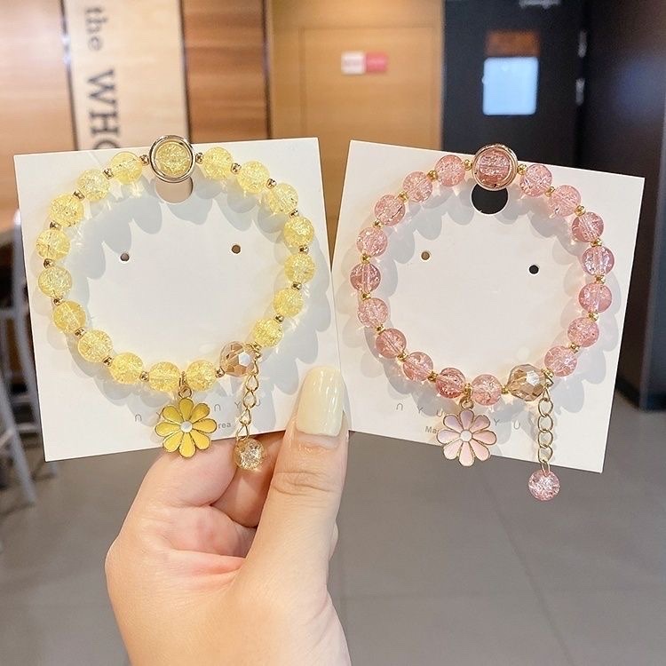 小雏菊手链森系小众闺蜜链刻字定制单圈女款学生姐妹礼物高级甜美：小众闺蜜链定制单圈女款森系学生姐妹礼物详情图10