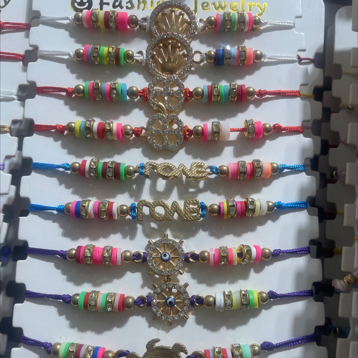 点钻合金混款配件七彩软陶手工编织手链义乌厂家直销跨境亚马逊速卖通一手货源波西米亚