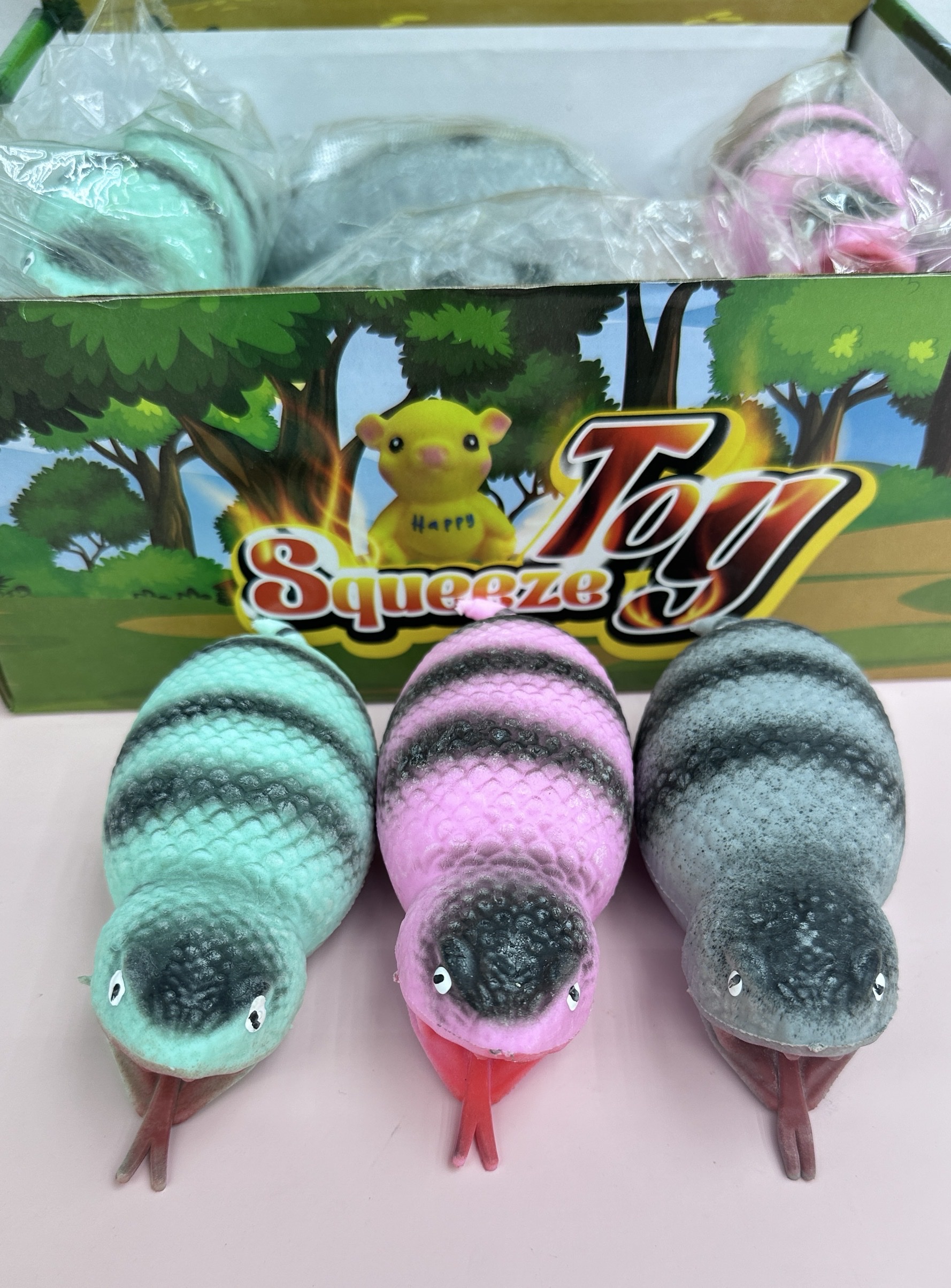 蛇🐍仿真面粉玩具三个颜色混装12个装一盒288个装一箱（24盒）详情图5