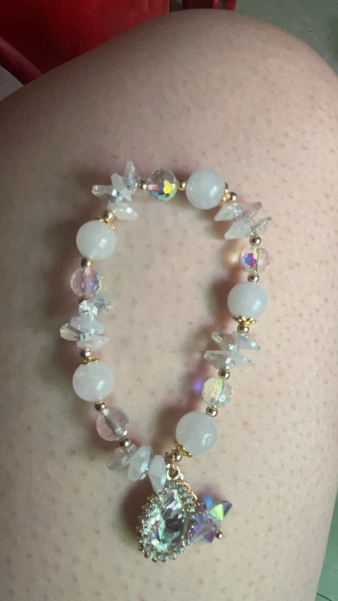 五彩绳编织朱砂手链 手串首饰 时尚潮流配饰 个性手工编制礼物产品图