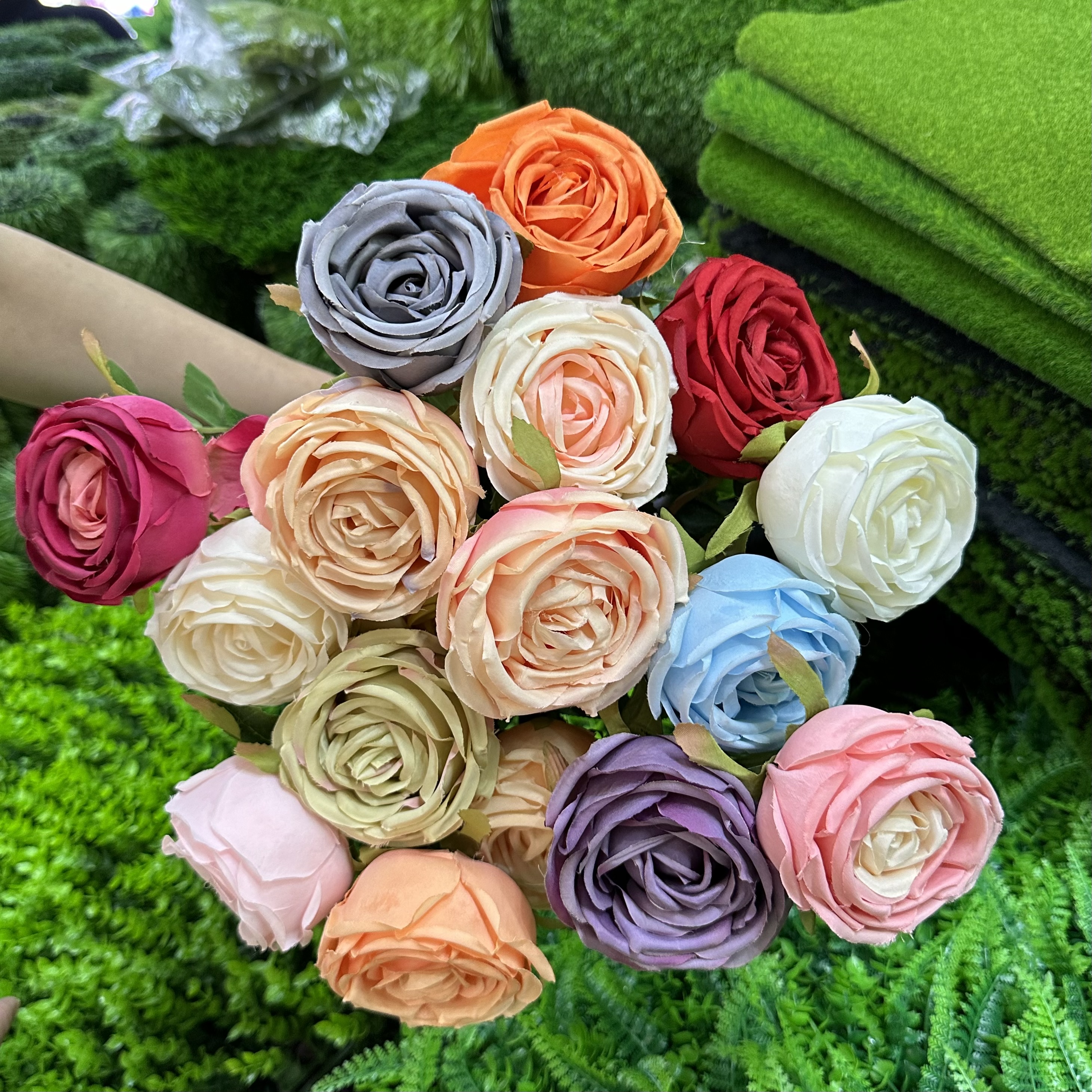 婚庆装饰玫瑰娟花仿真花室内装饰室外装饰DIY 工厂直销详情图3