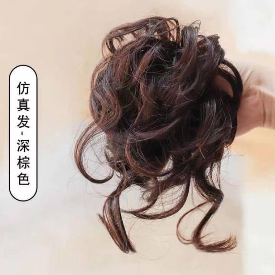 Updo, long beard, wig circle, high-end style, flower bud, flower wig, hair bag, fluffy bun, ladies' hair 髺, hair accessory Application Scenario