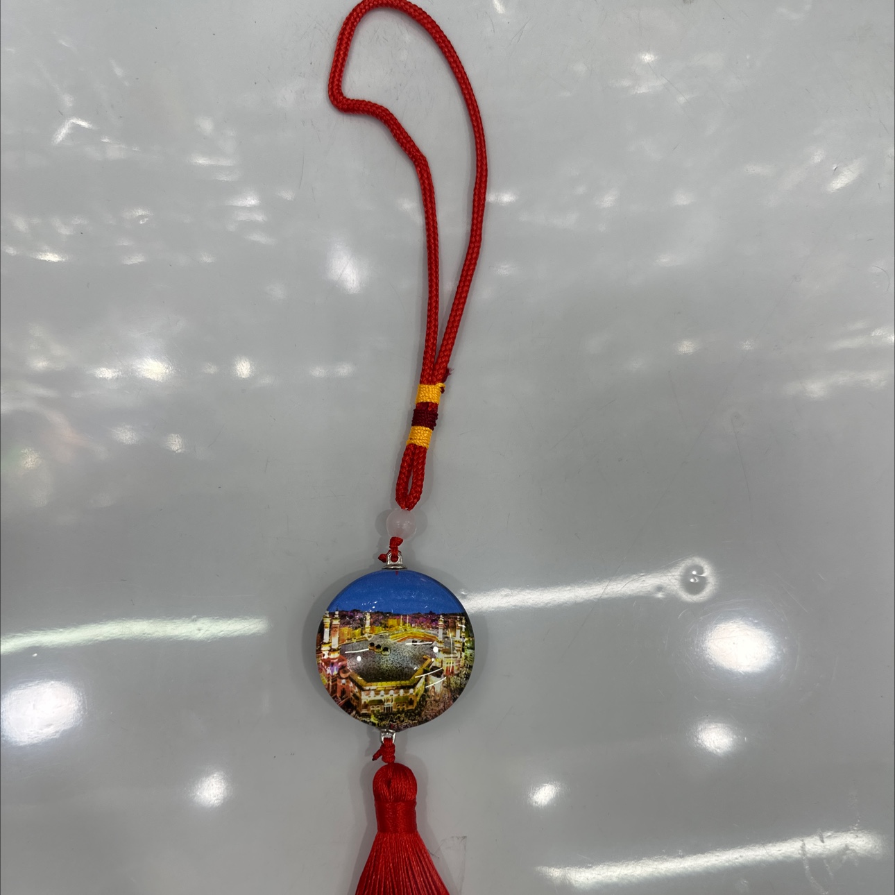 桃木钥匙挂皮革钥匙扣 精致钥匙链 钥匙扣挂件 时尚便携 车用家用防丢防摔钥匙扣挂件钥匙扣挂件钥匙扣挂件