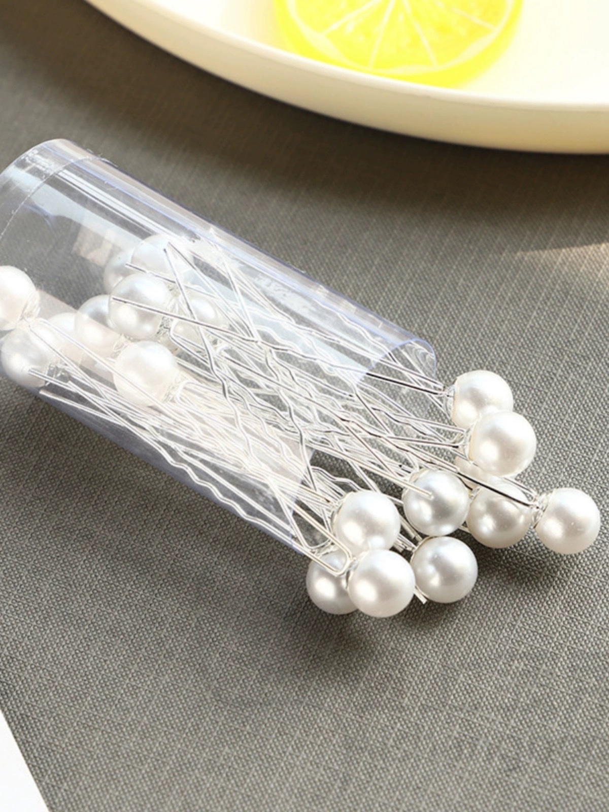 超仙韩国新娘头饰盘发簪子珍珠u形夹发叉插针结婚纱配饰简约百搭簪子女夏天简约详情图2