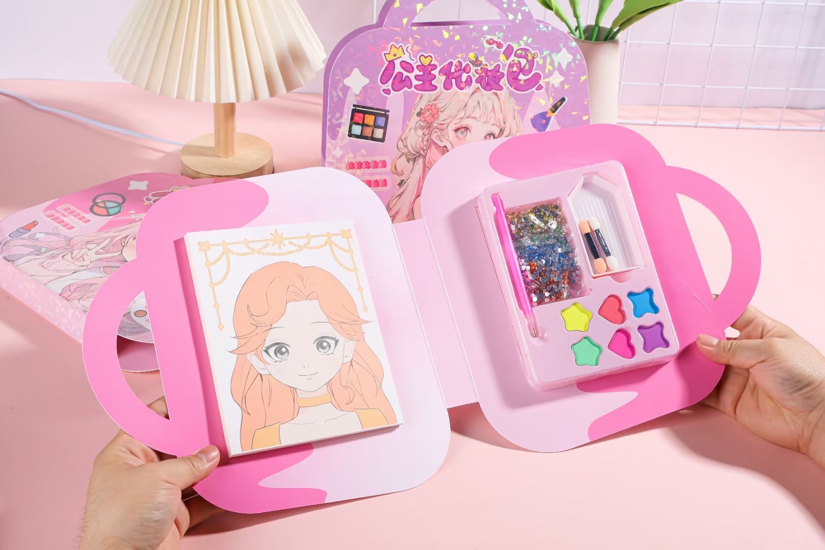 Cartoon Sticker Girl Costume Graffiti Book Princess Makeup Sticker Set details Picture