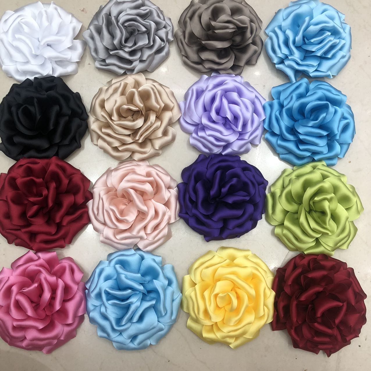 13公分连体卷花外贸颈链配件服饰箱包辅料发夹发饰半成品配饰