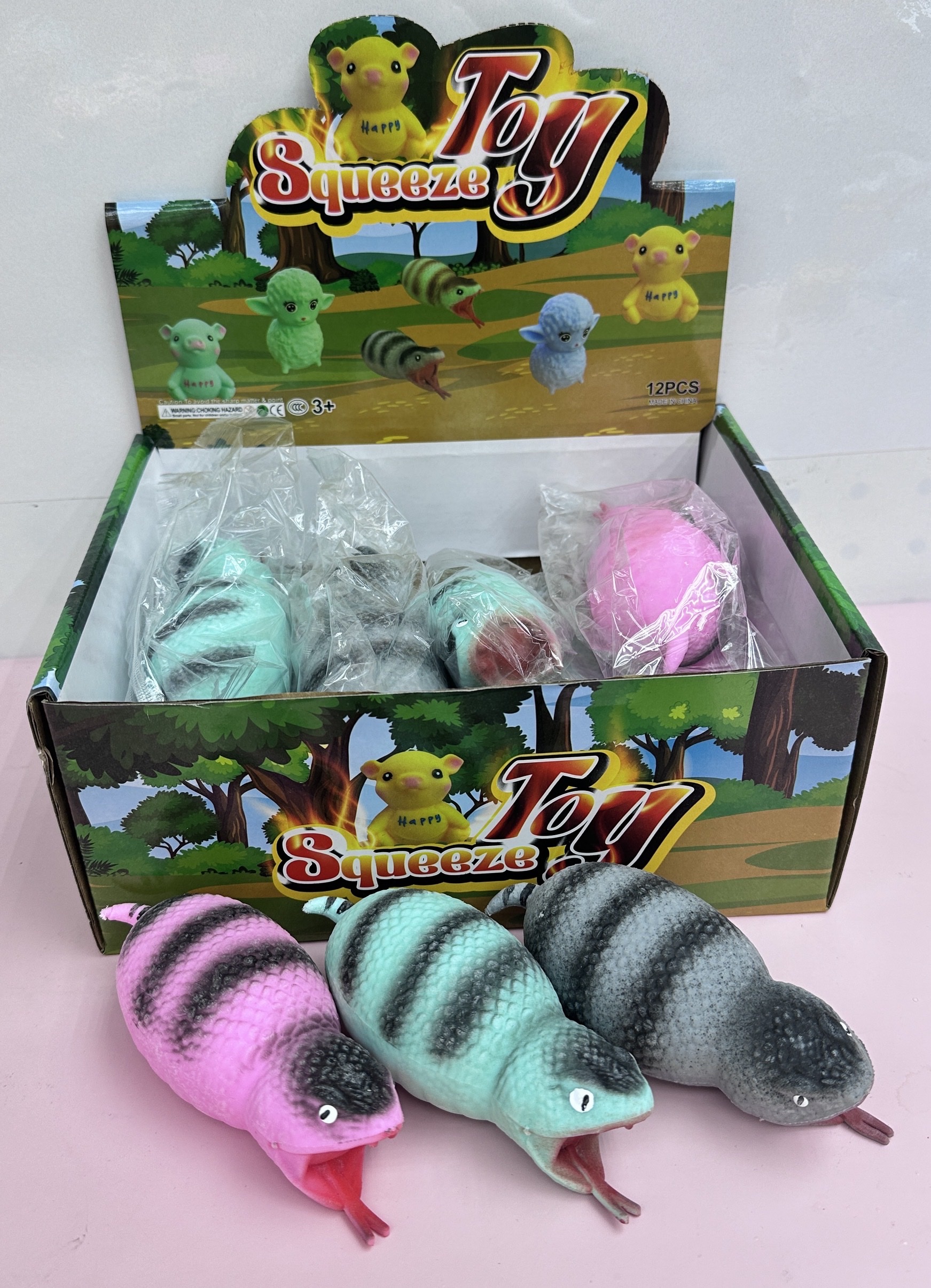 蛇🐍仿真面粉玩具三个颜色混装12个装一盒288个装一箱（24盒）详情图7