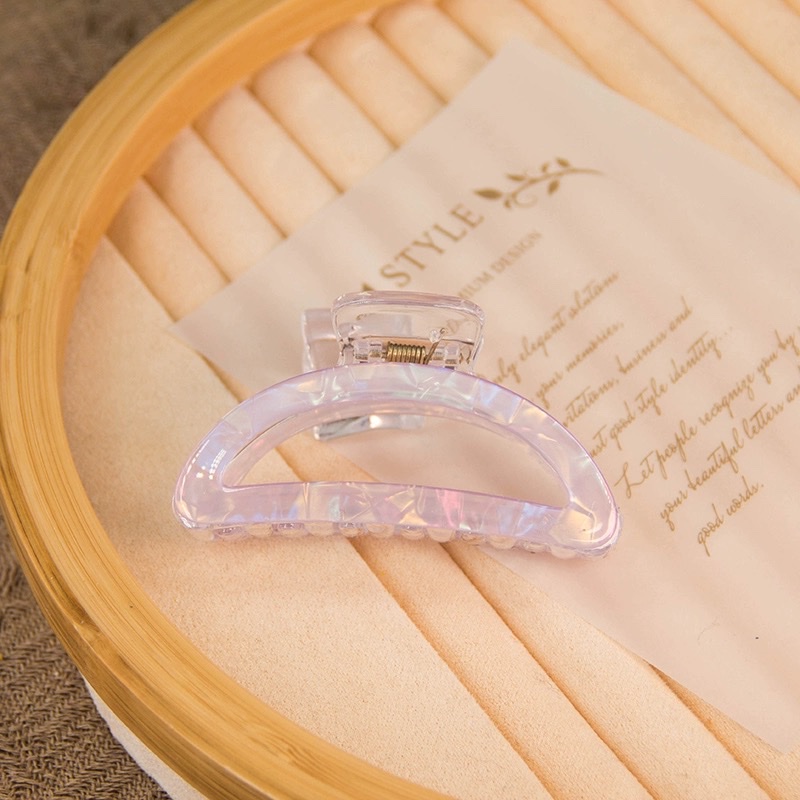 2024新款亚克力抓夹女高级感鲨鱼夹小号发夹后脑勺发量少发抓发饰发夹发饰抓夹创意饰品鲨鱼夹详情图5