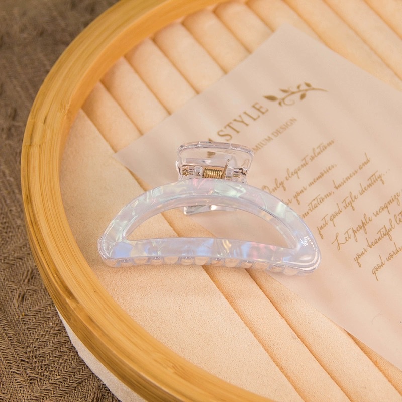 2024新款亚克力抓夹女高级感鲨鱼夹小号发夹后脑勺发量少发抓发饰发夹发饰抓夹创意饰品鲨鱼夹详情图7