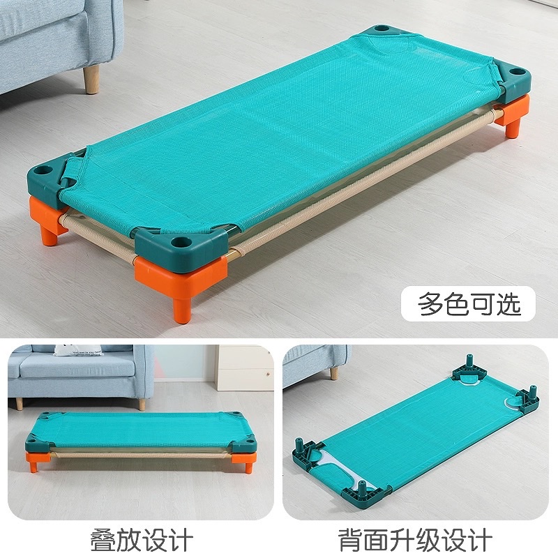 Special beds for children in kindergartens, nap beds, imported mesh beds, plastic beds, new mesh beds, single children's beds detail image 3