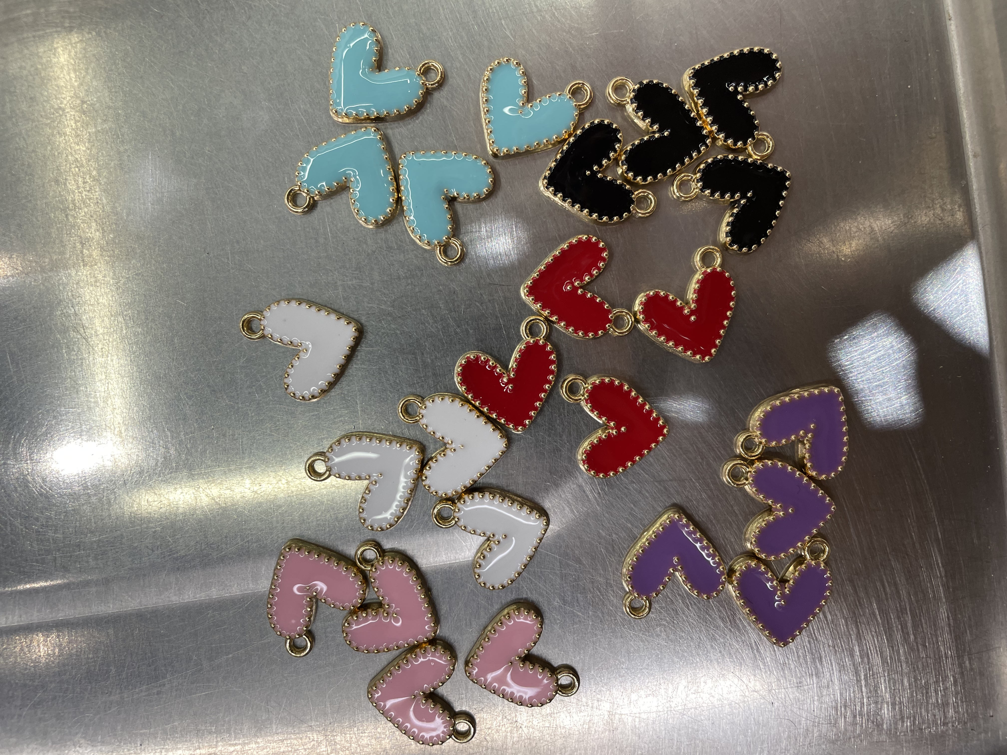 DIY手工制作饰品配件 珍珠树脂装饰 不锈钢耳钉配件 美丽耳环材料包饰品配件diy饰品配件