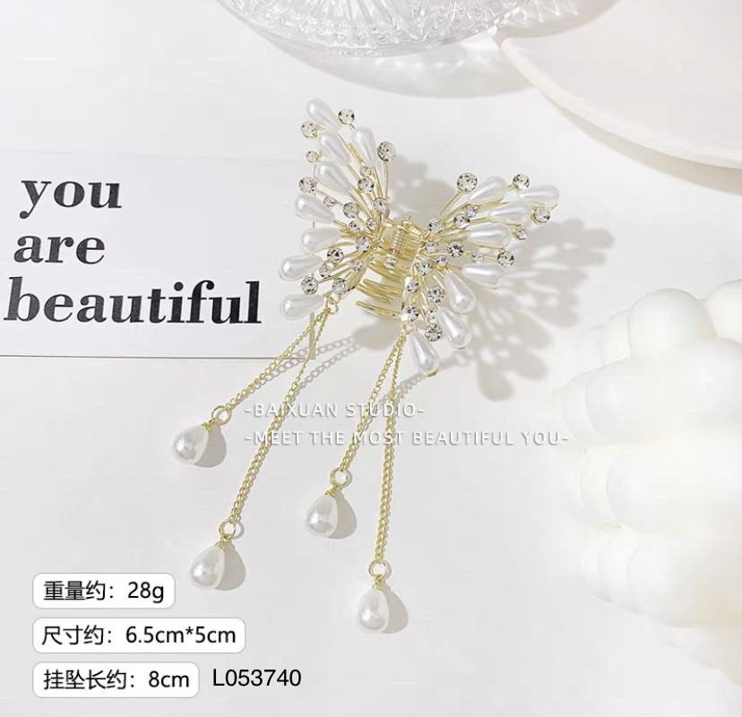 Shark Clip Design Creative Accessories Hair Accessories Hair Clip Clip Unique Shape Lasting Fixed Without Damaging Hair Quality Fashion Trend Essential Hair Accessories Specification drawing