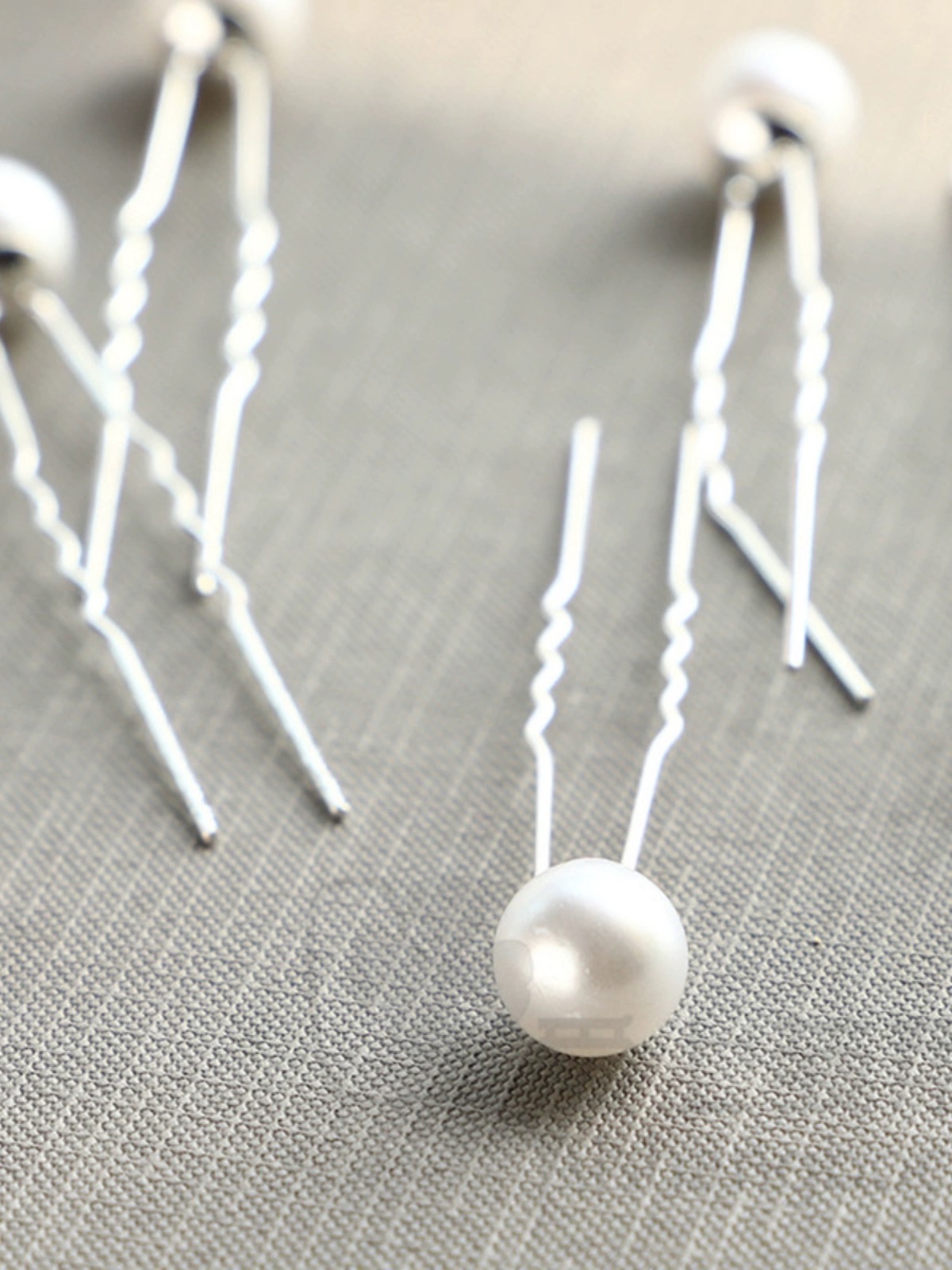 超仙韩国新娘头饰盘发簪子珍珠u形夹发叉插针结婚纱配饰简约百搭簪子女夏天简约详情图4