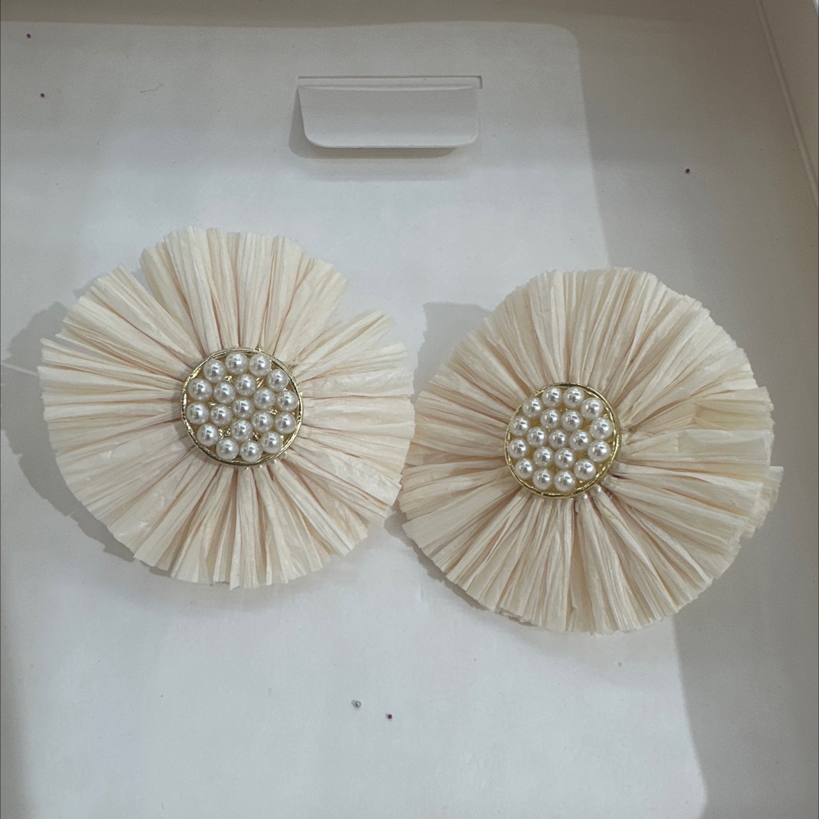 拉菲草夏日耳环明星同款耳饰 高级感饰品 时尚女士耳环 炫酷耳饰 独特设计耳环