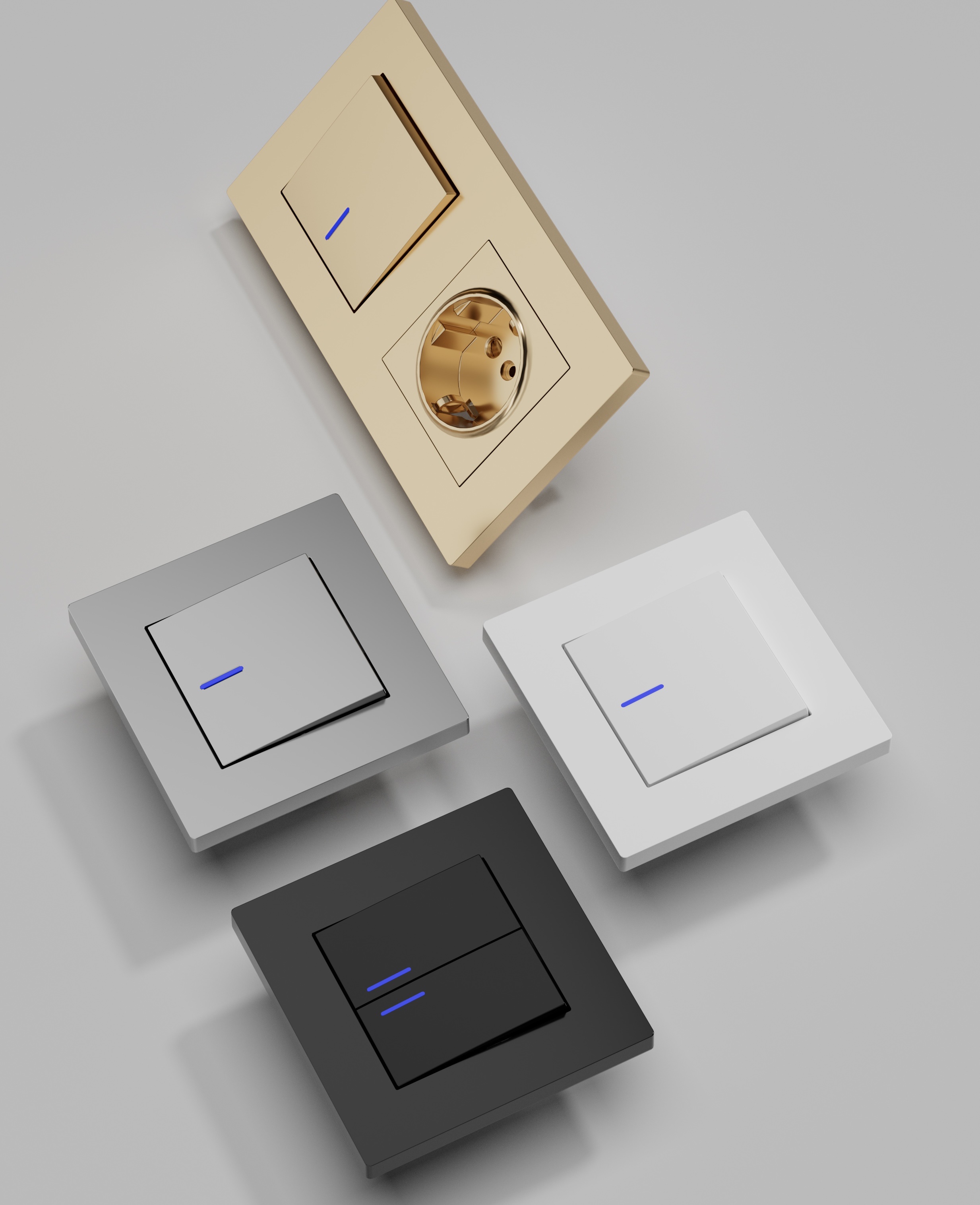 Wall switch socket