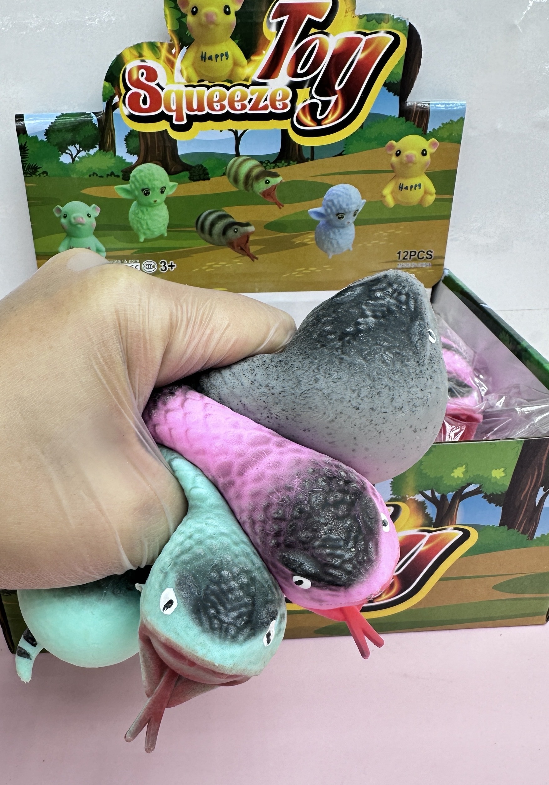 蛇🐍仿真面粉玩具三个颜色混装12个装一盒288个装一箱（24盒）详情图6