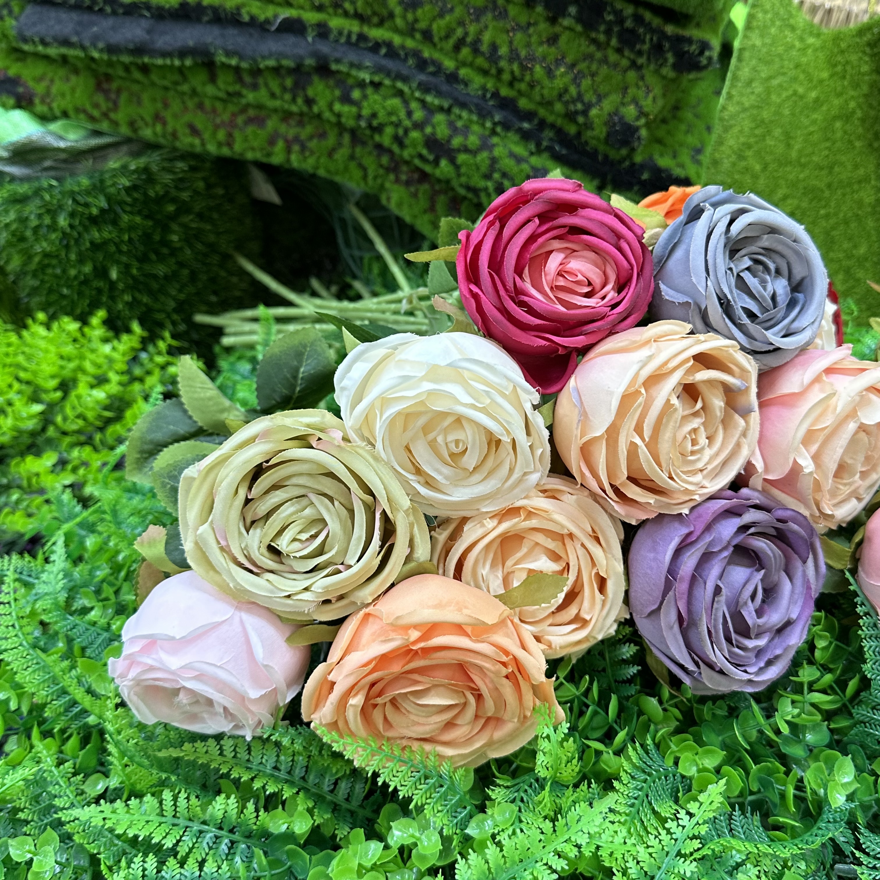 婚庆装饰玫瑰娟花仿真花室内装饰室外装饰DIY 工厂直销详情图5