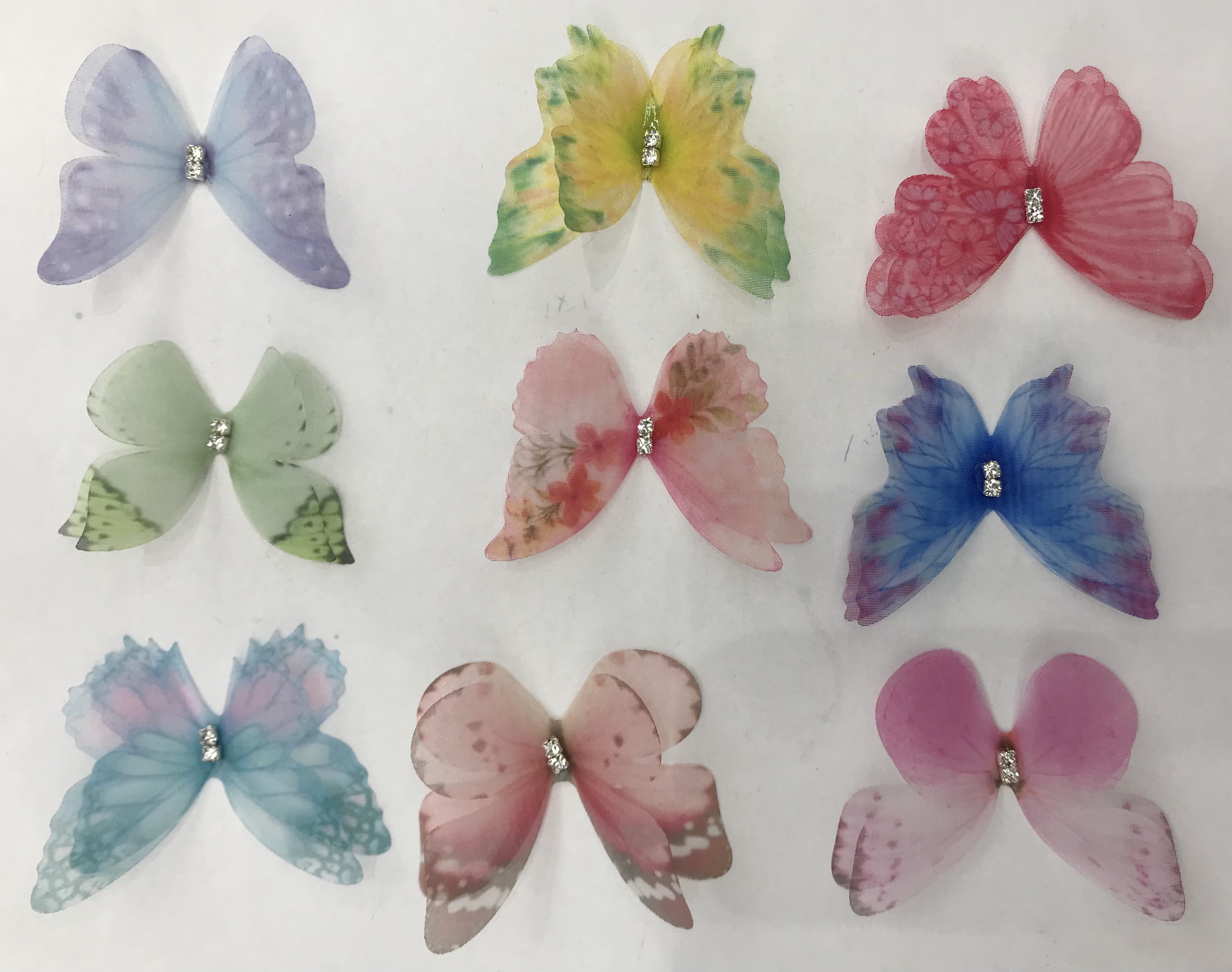 蝴蝶薄纱蝴蝶仿真蝴蝶头饰发饰服饰流行时尚新款饰品配件厂家直销diy饰品配件diy饰品配件详情图2