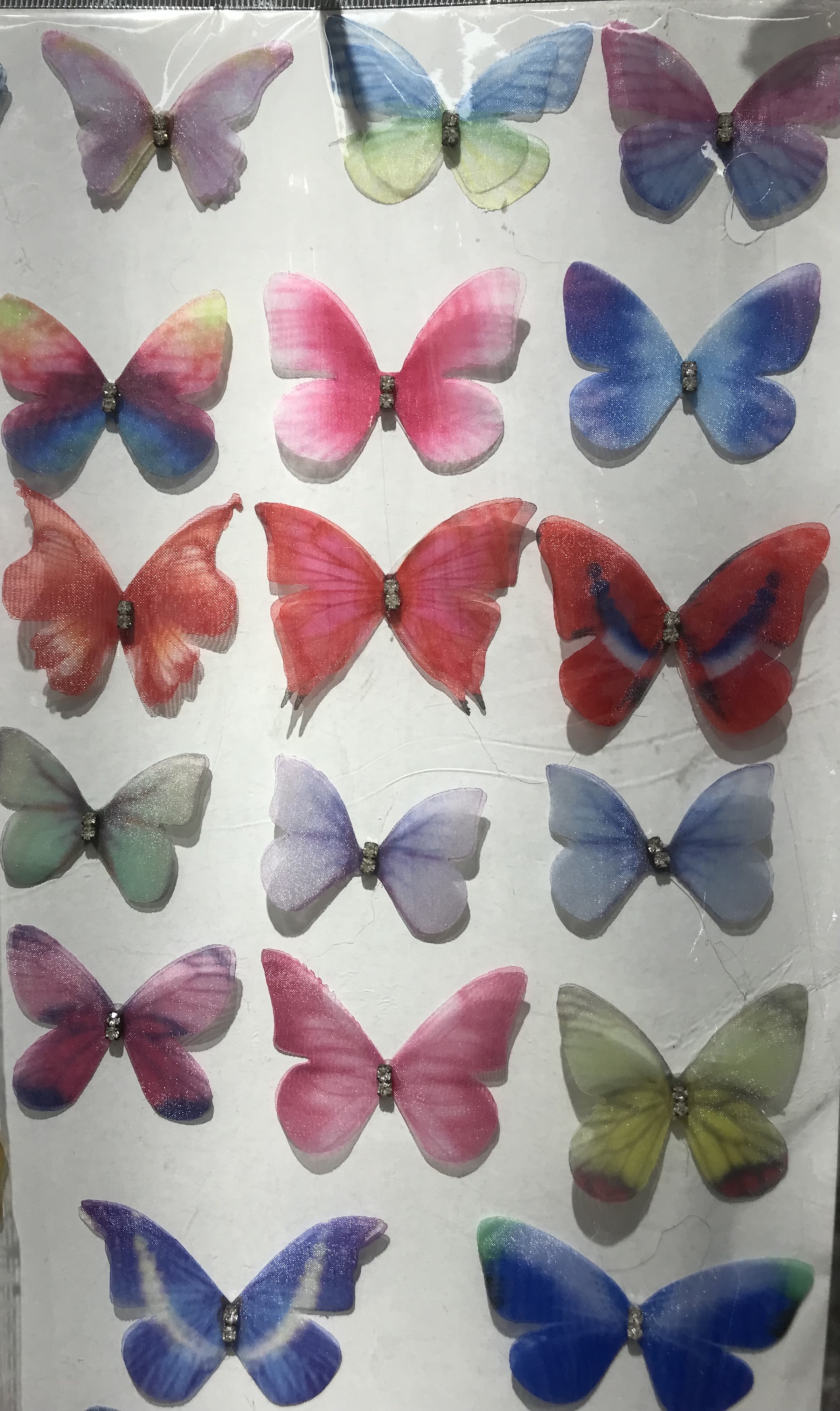 蝴蝶薄纱蝴蝶仿真蝴蝶头饰发饰服饰流行时尚新款饰品配件厂家直销diy饰品配件diy饰品配件详情图5