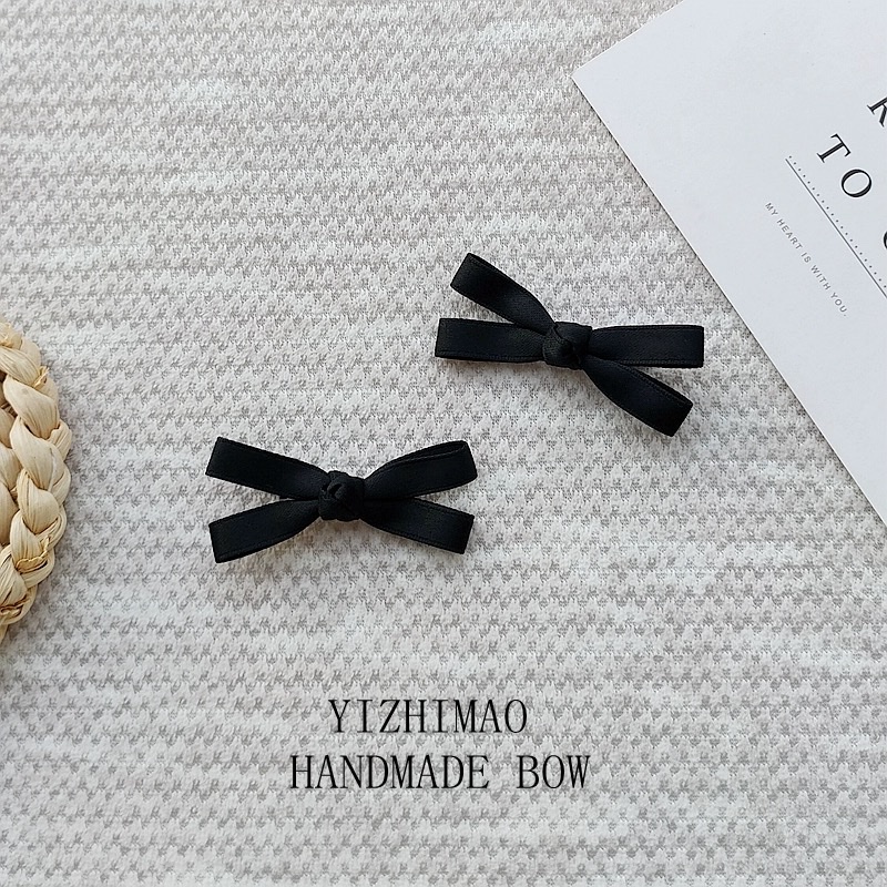 韩式甜美仙可爱少女发夹 迷你小蝴蝶结对夹边夹刘海夹多巴胺发饰发夹细节图